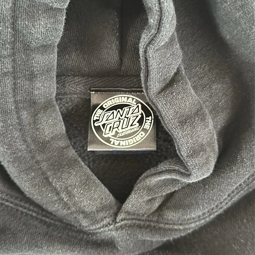 Original Santa Cruz, Skateboards, Black Hoodie, Kids Xl - Picture 3 of 5